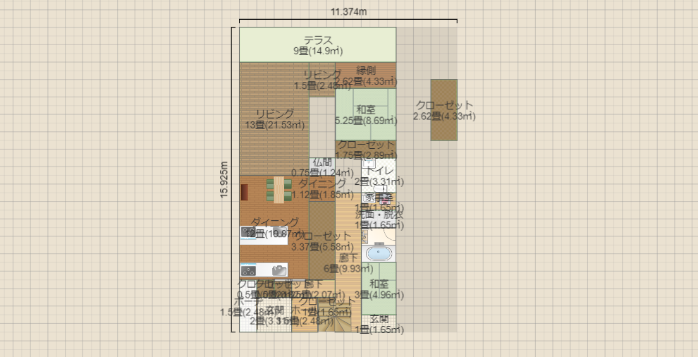 220123 東玄関和室分離