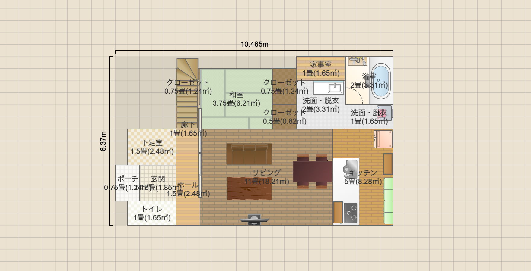 2階建 納戸パターン