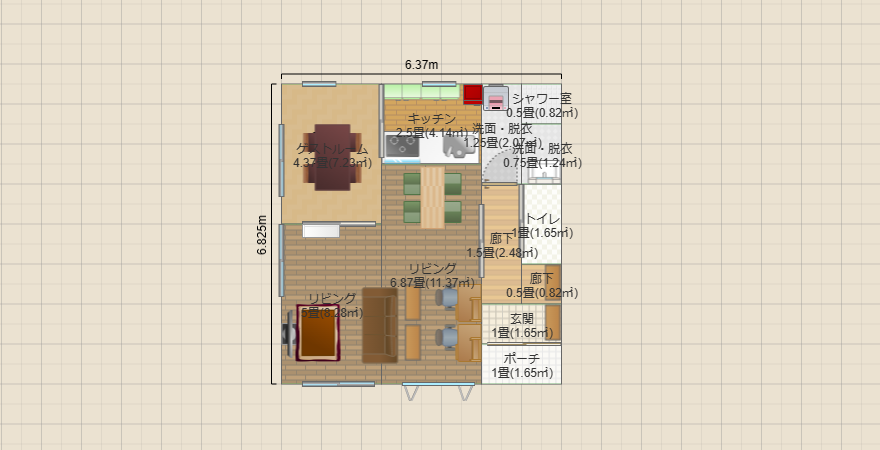 玄関南1LDK