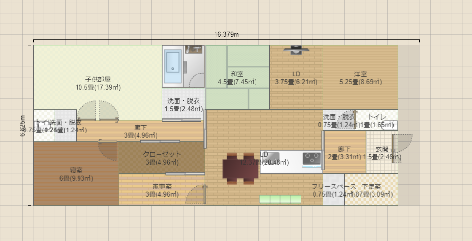 S作成0129 平屋 横長