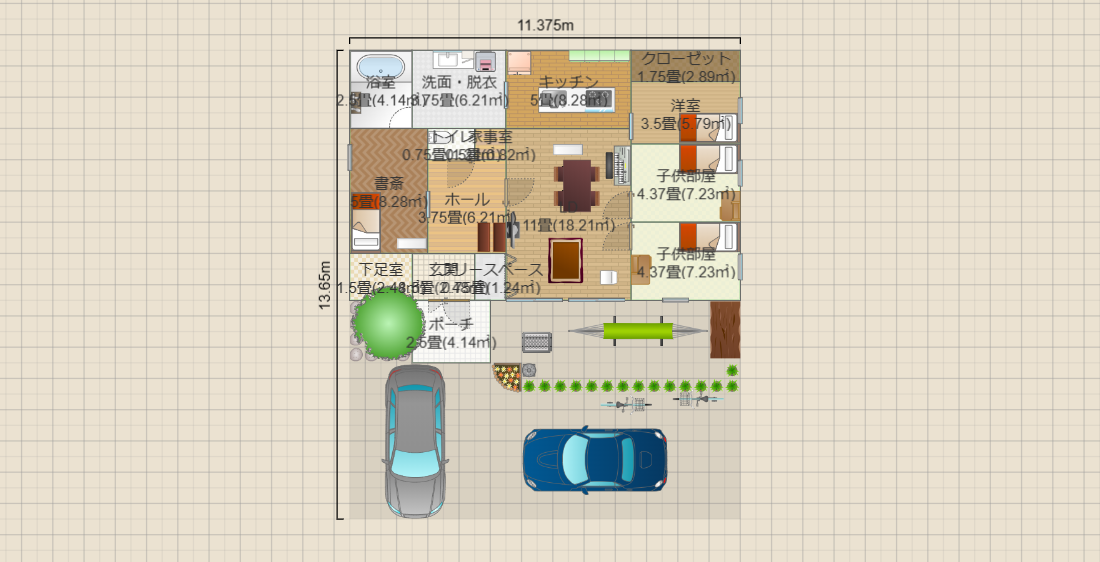 南窓の平屋