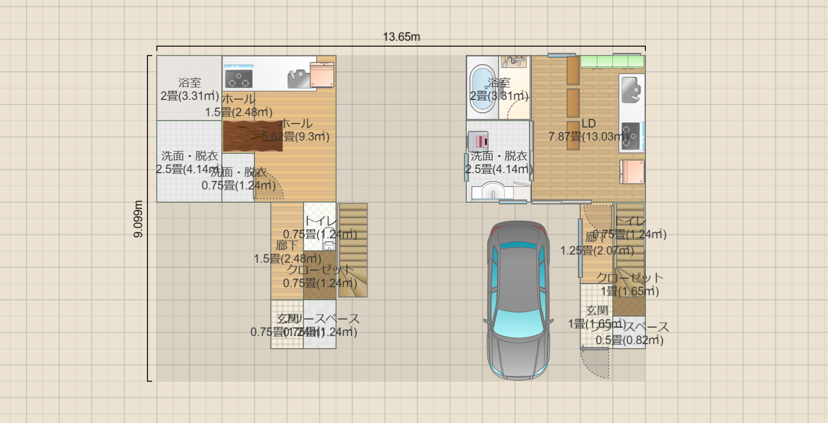 8坪設計3階建て
