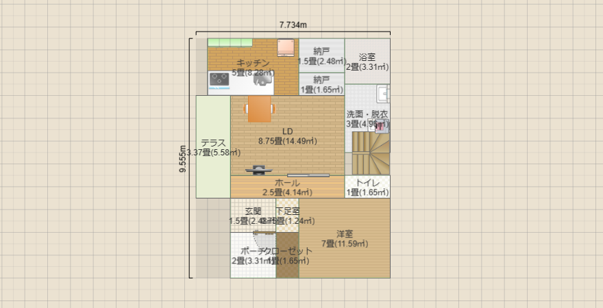 南玄関　１階完結