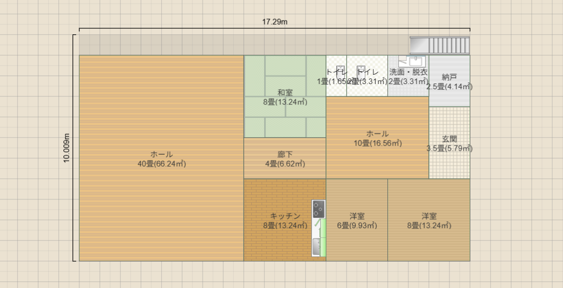 下池川会堂(48坪)+住居(28坪)