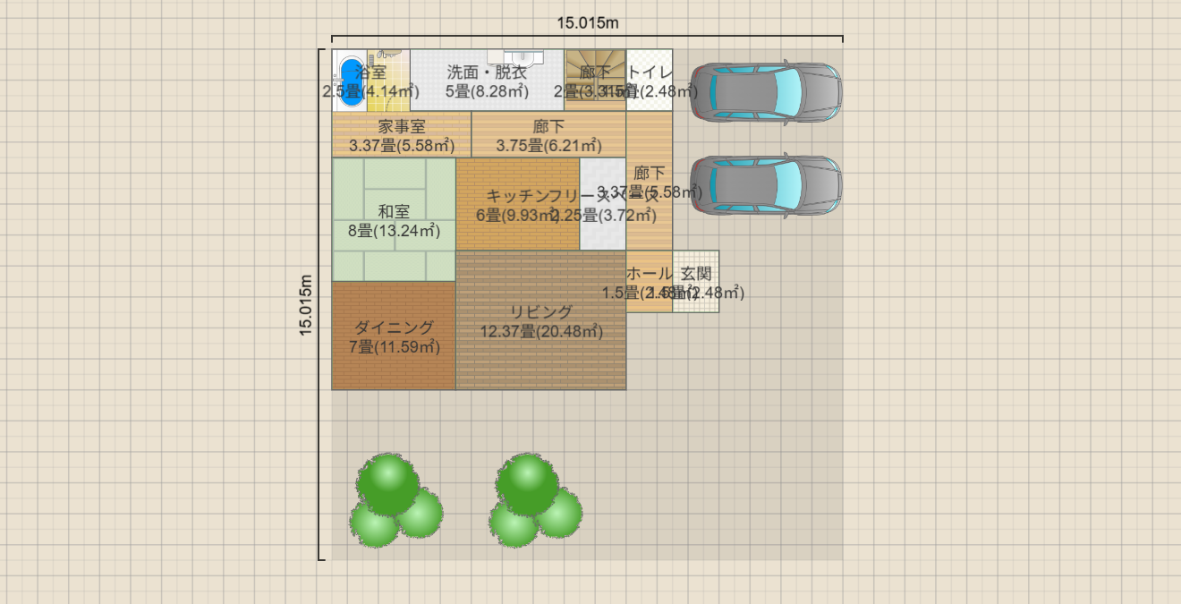 正方形な家