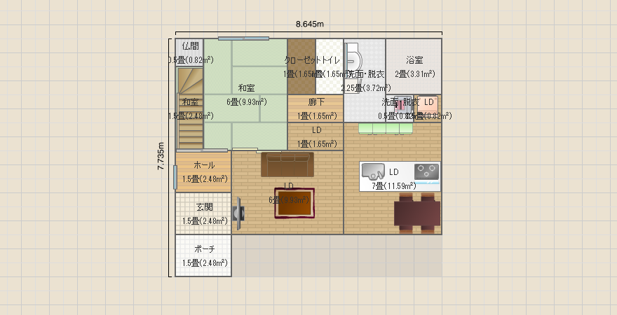 5LDK35.6西階段 2322