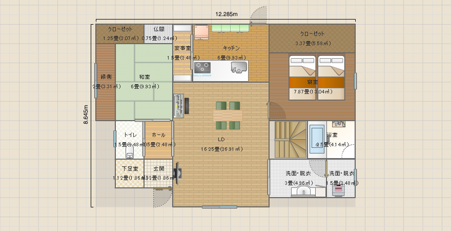 寝室1F No.16