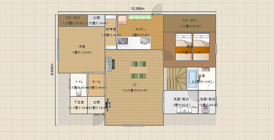 寝室1F No.17