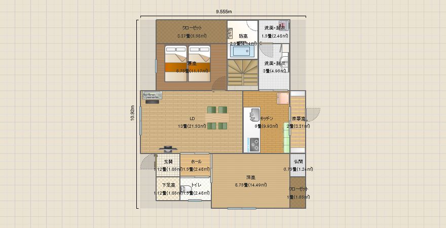 寝室1F No.19