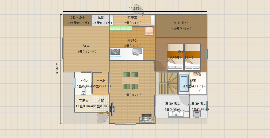 寝室1F No.22