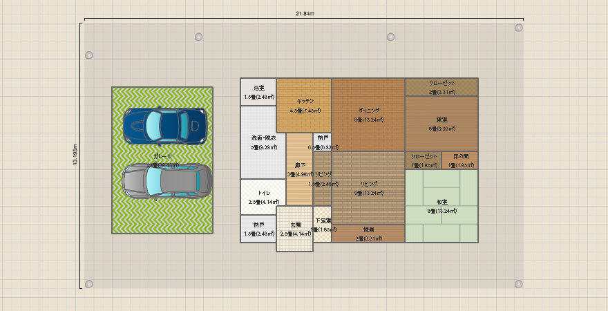 家族6人平屋暮らし 二階建て2