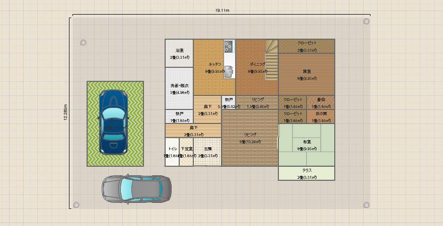 6人家族2階建て コンパクト4