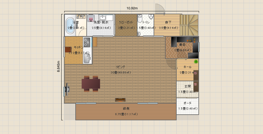 1階トイレ小便器ありver.1