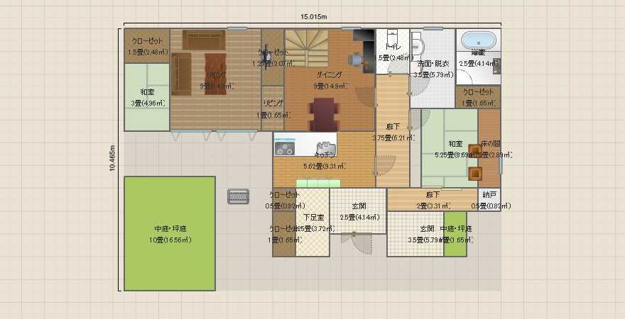cube南総施工56坪③勾配天井