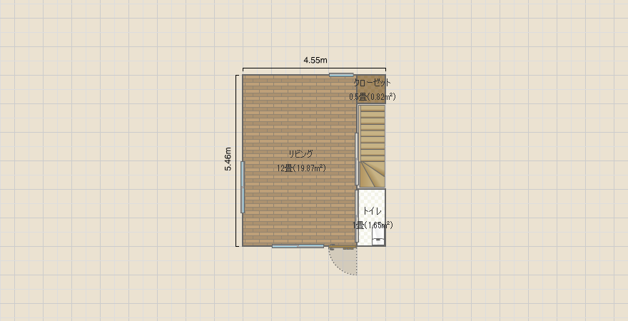 ２階建て事務所