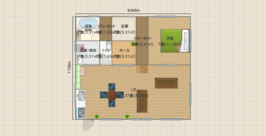 正方形4