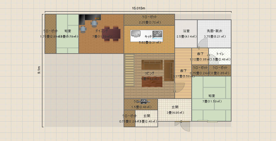 i-smart完成南玄関〔54.坪〕吹き抜け4坪+バルコニー2箇所