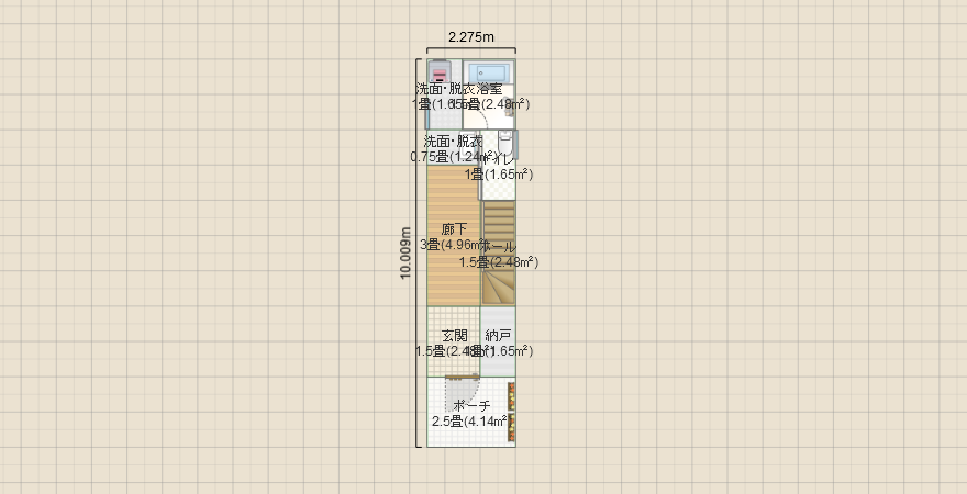 2.5*11.0 間取