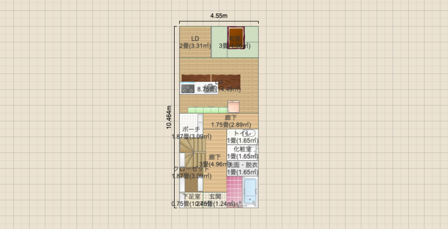 2F3部屋 1F南和室