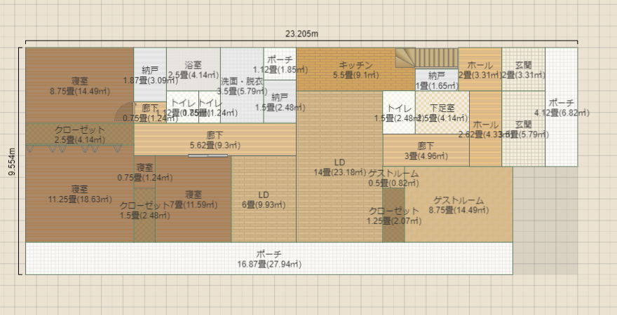 目標85坪