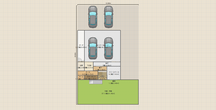 3F建1Fガレージ2F LD