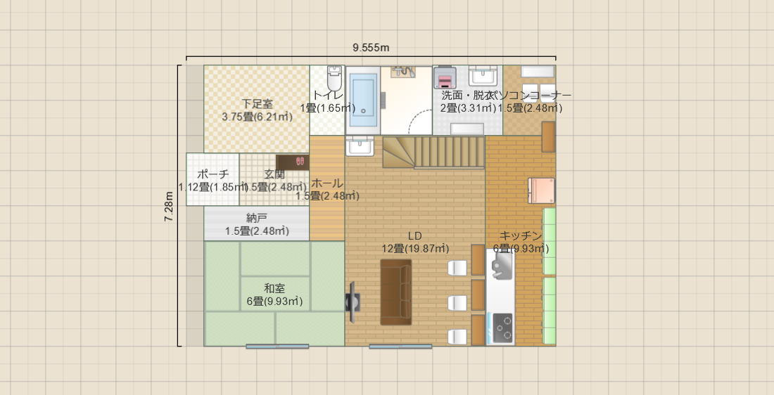 30坪 吹き抜け 土間収納