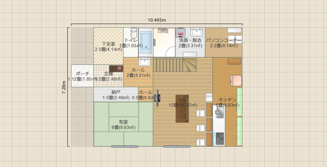 30坪 吹き抜け 土間収納