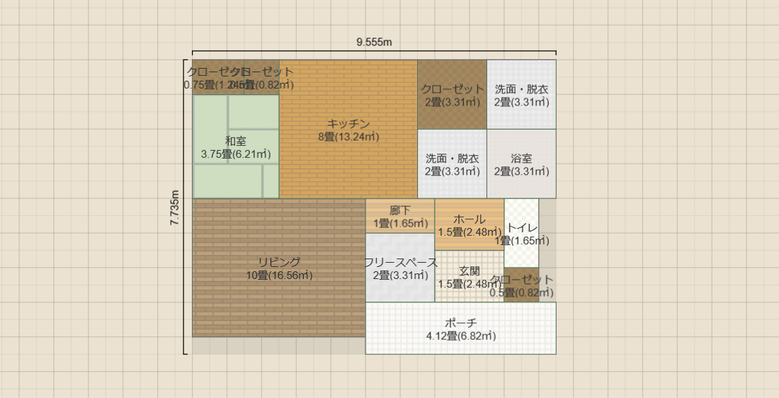 間取り③ 和室4.5