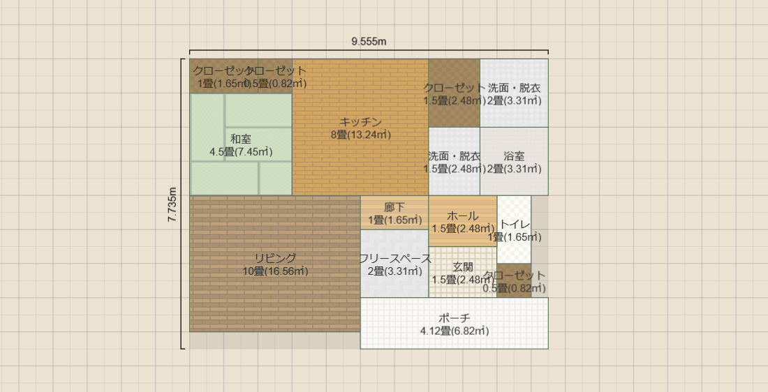 間取り③ 和室4.5 改②