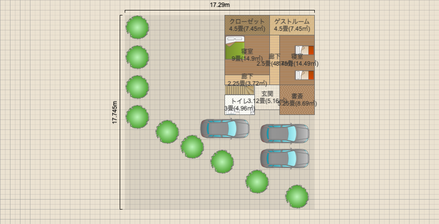 2階にリビングがある家ver2