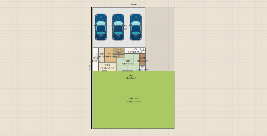 3階建てIG+吹き抜けの家