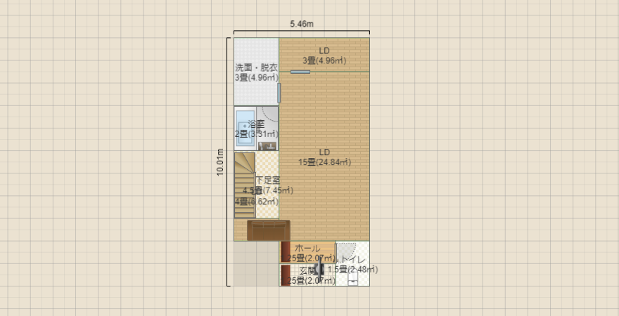 階段左 左回り △