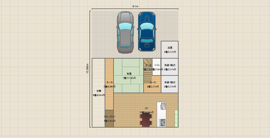 北玄関 41坪