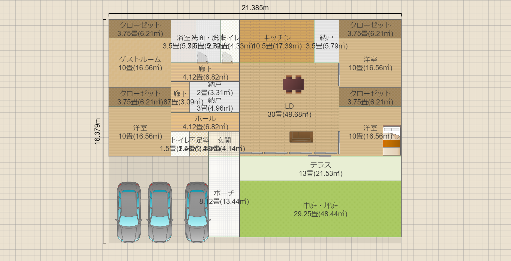 力 平屋 ③