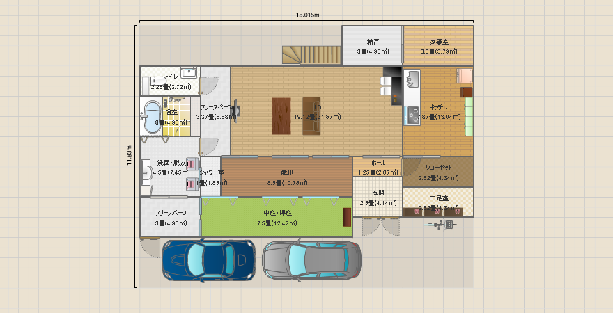 犬と住む 縁側サンルーム 横長