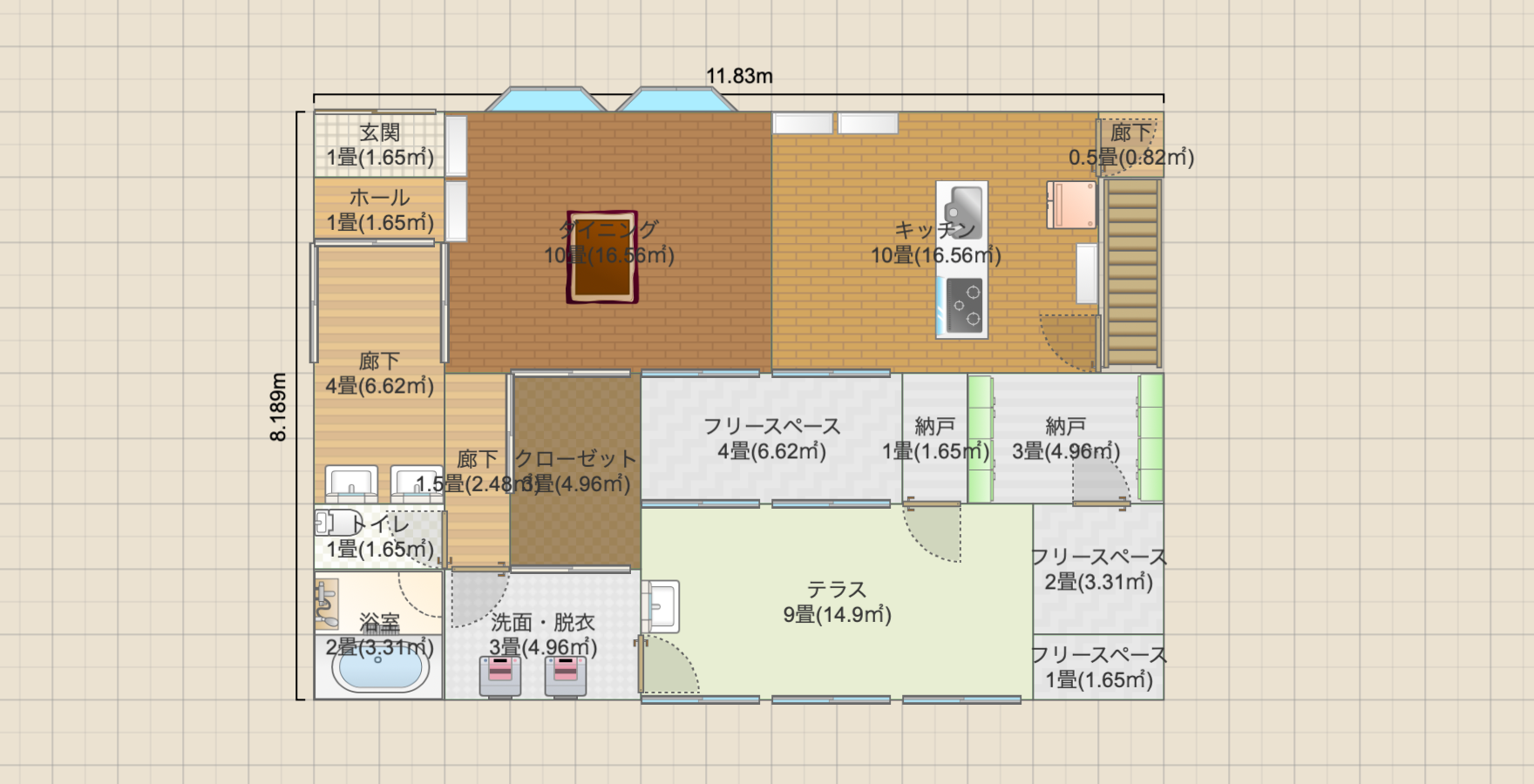 納屋リフォーム(改/屋根張り出しVersion)