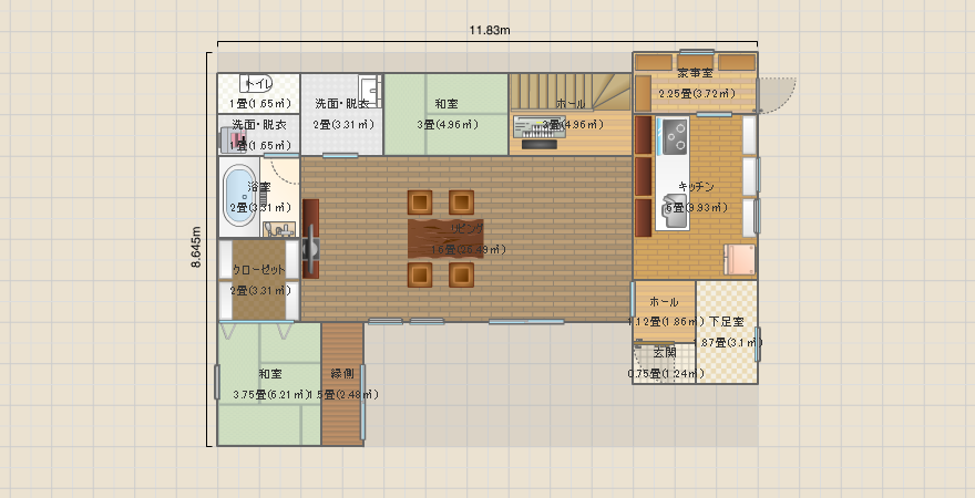 L型 西和室_横置き