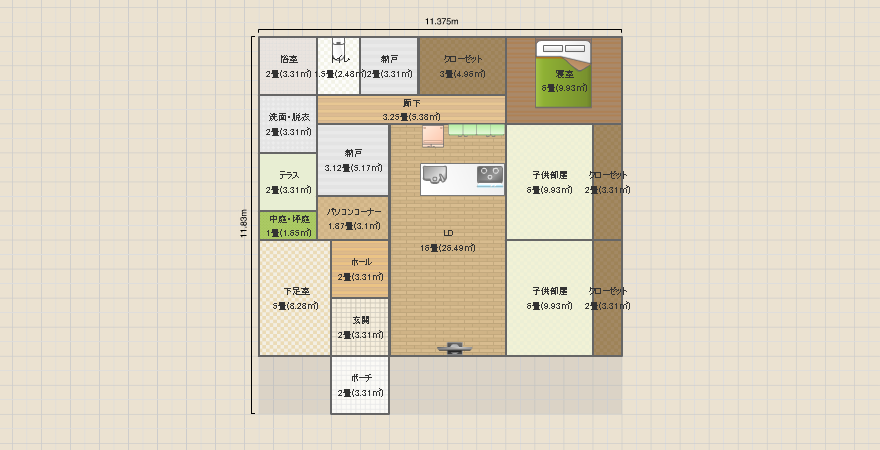 平屋3LDKその2