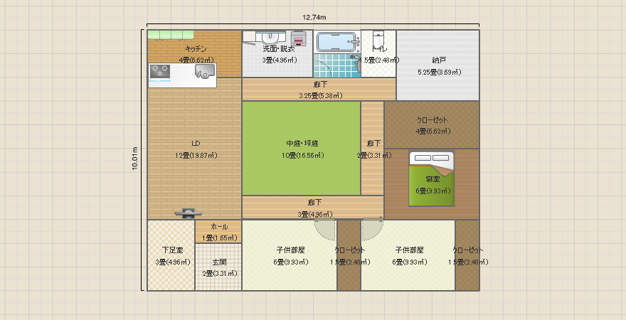 平屋3LDKその5(その1改良版)
