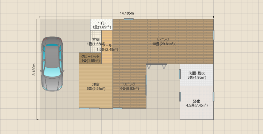 風呂4.5畳