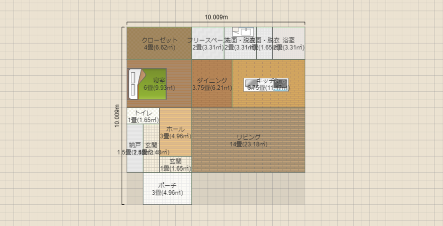 平屋 26坪