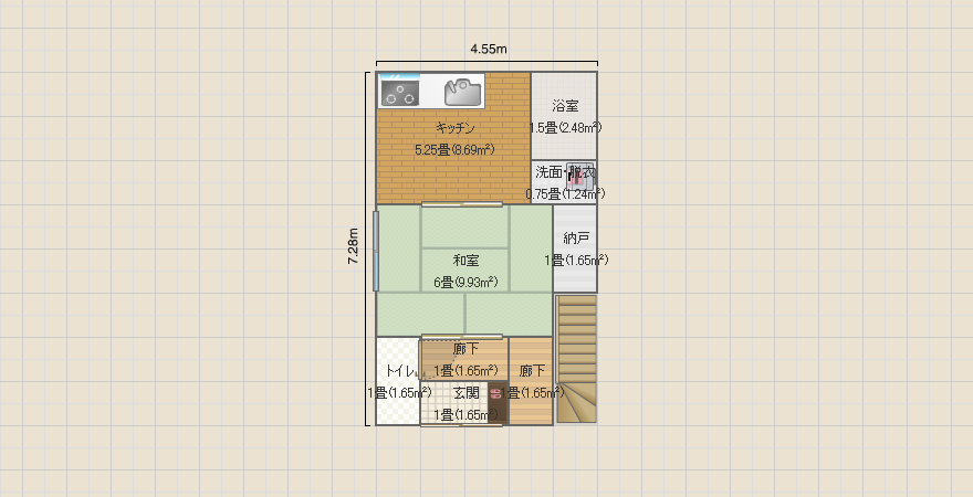 矢野宅　３ＤＫ　２階