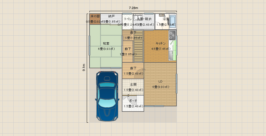 我が家 4LDK 2階
