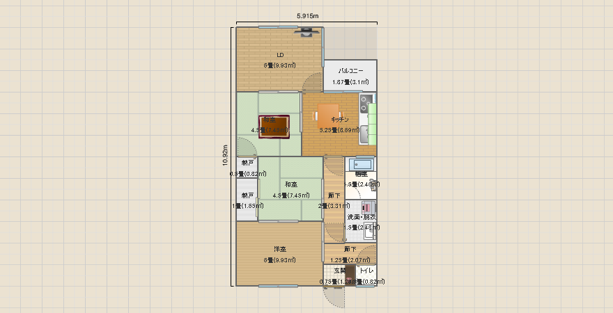 現実家 賃貸 3LDK