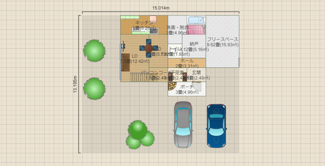 札幌住宅敷地50坪 離れ
