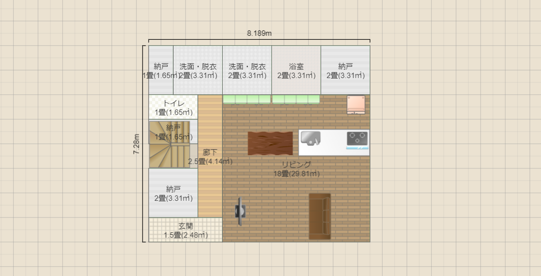 4.5間×4間 案3
