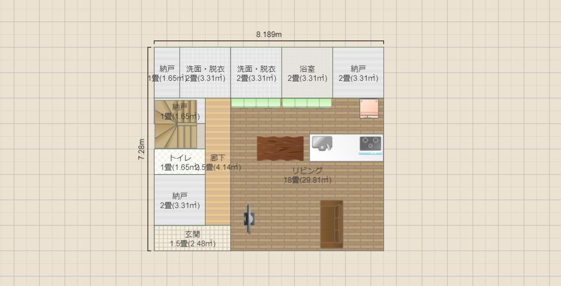 4.5間×4間 案5