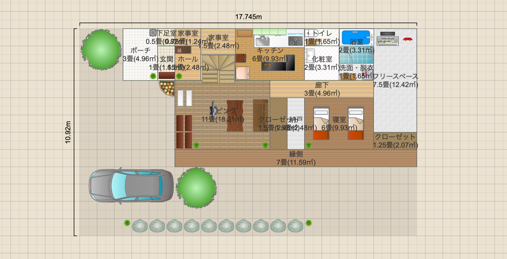 37坪の家(施工面積45坪)