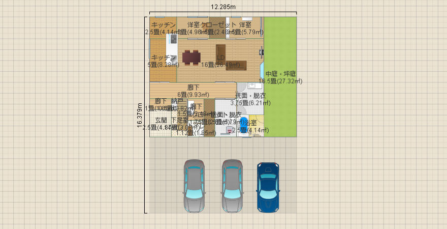 理想の間取り2 洗面所 小さめVer.1