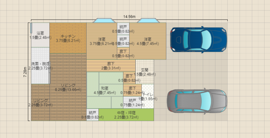 19坪平屋(土地約30坪)
